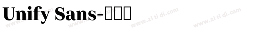 Unify Sans字体转换 Unify Sans字体转换